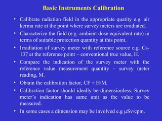 Calibration of radiation instruments_Seminar 2018.ppt