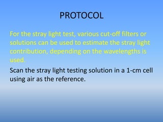 Calibration of spectrophotometer | PPTX