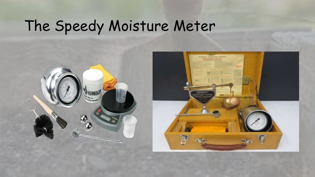 Calibration of speedy moisture meter