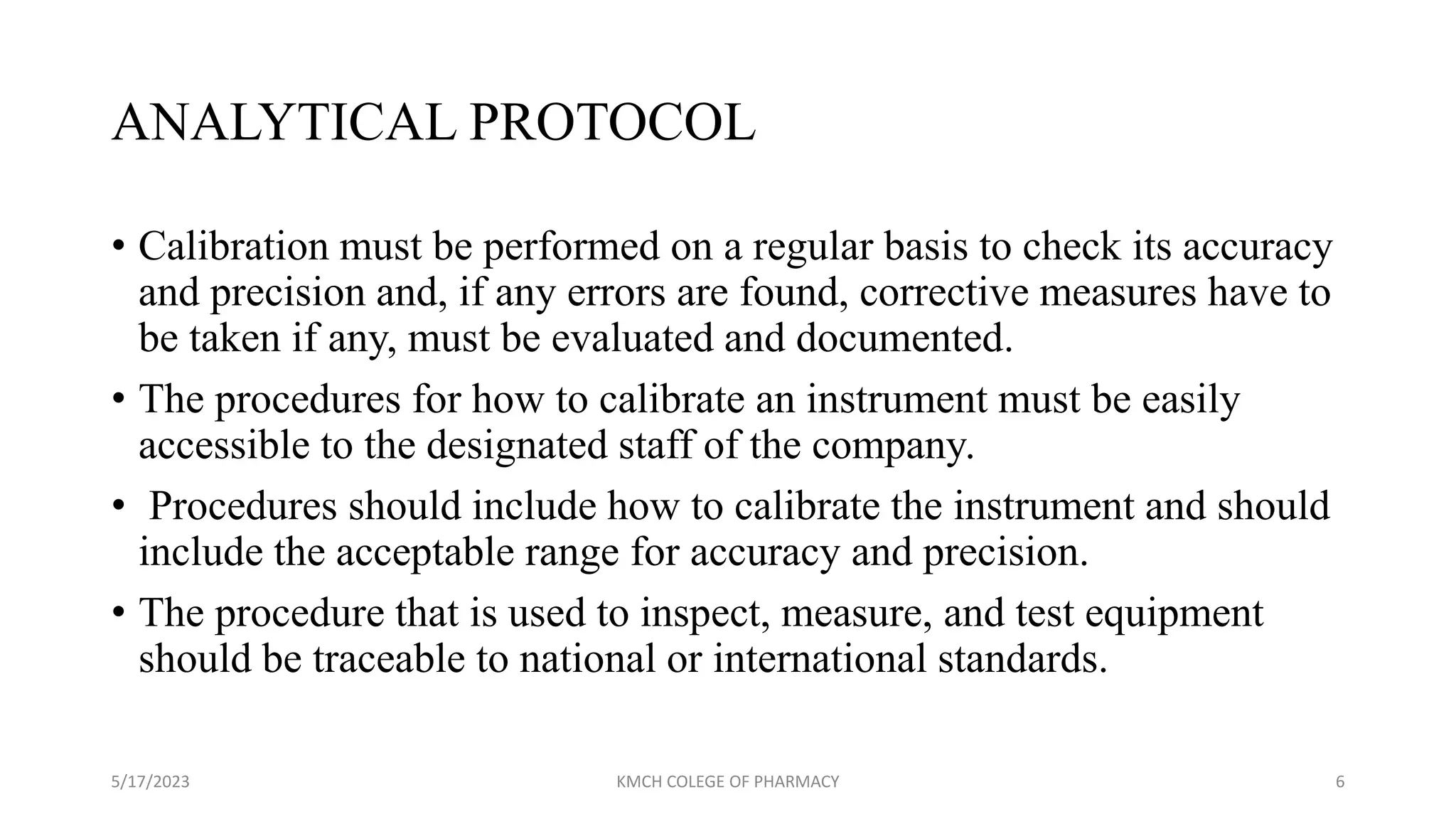 CALIBRATION PROTOCOL AS PER USFDA GUIDELINES.pptx
