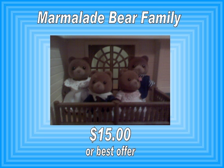 calico critters marmalade bear family