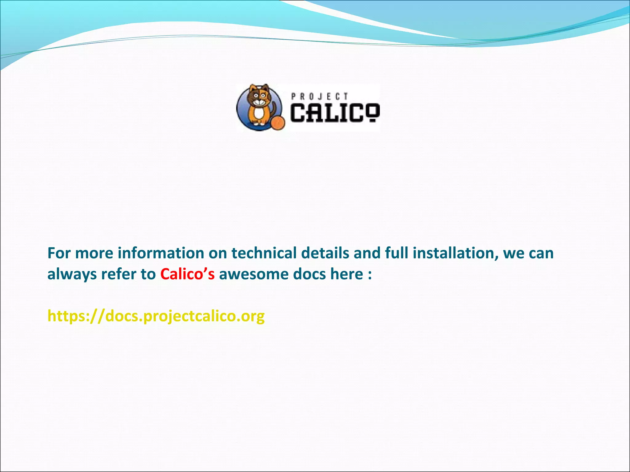 Calico and open shift | PPT