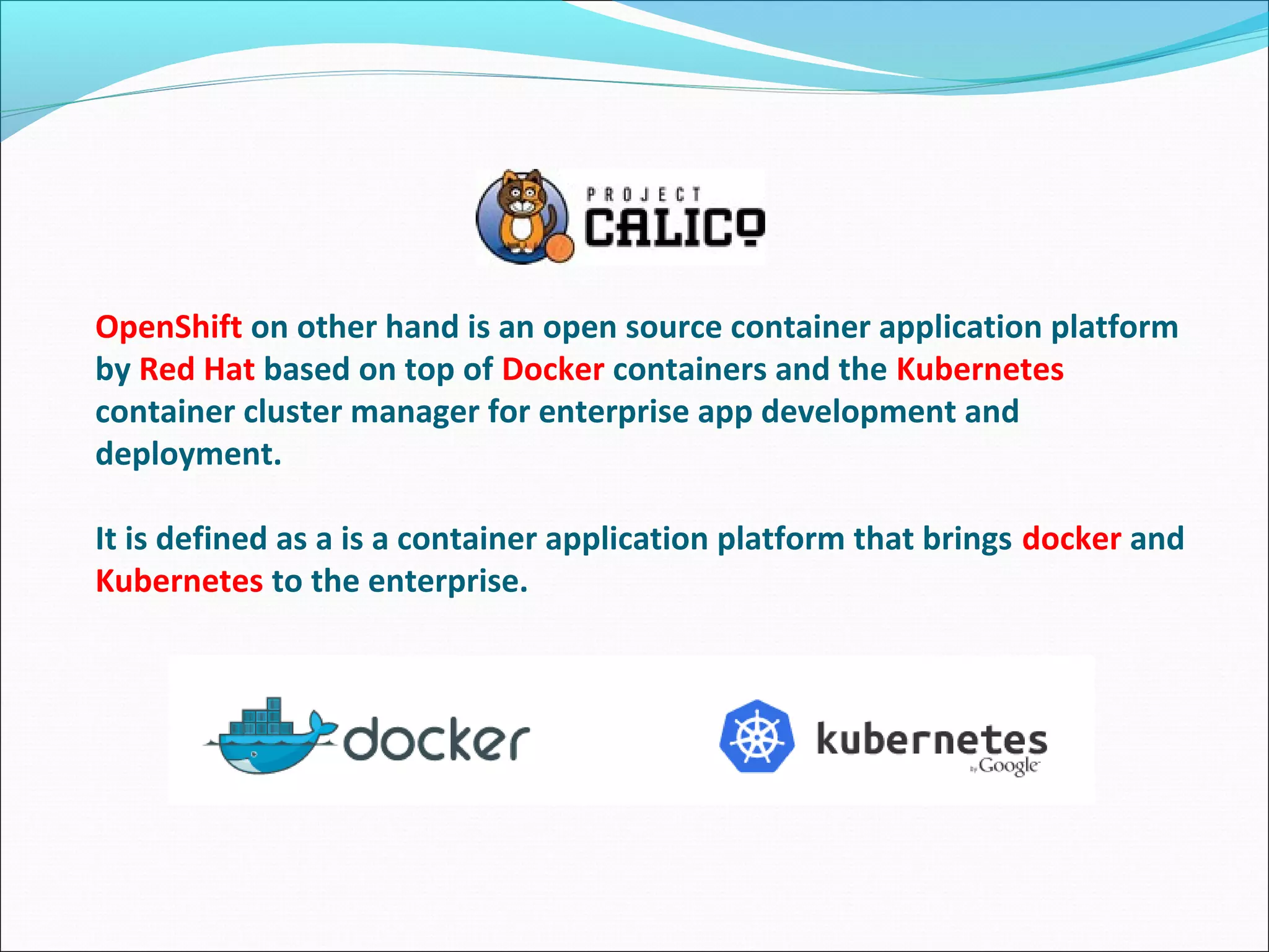 Calico and open shift | PPT