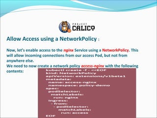 Calico and simple policy | PPT