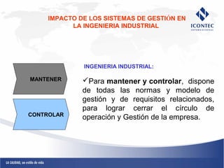 Sistema gestión de calidad- Ingeniería Industrial