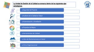 Gestión de la Calidad en Servicios de Salud | PPTX