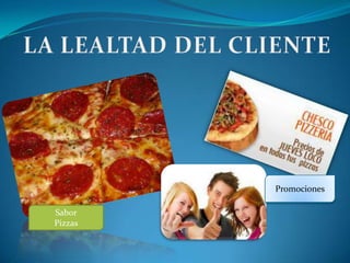 Sabor
Pizzas
Promociones
 