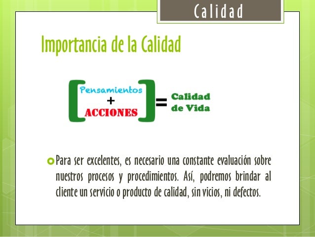 [Calidad] Definición e Importancia de la Calidad