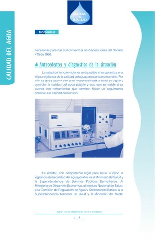 CALIDAD DEL AGUA EN COLOMBIA | PDF
