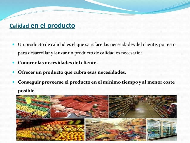 Calidad del producto