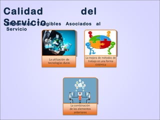 Calidad del
ServicioElementos Tangibles Asociados al
Servicio
 
