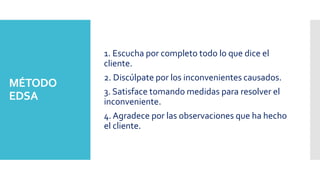 Calidad de servicio al cliente | PDF