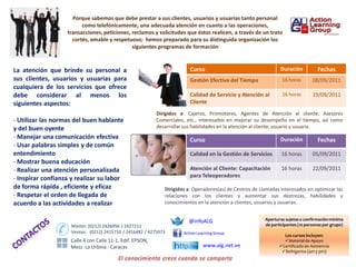 Calidad de servicio banca y seguros | PPT