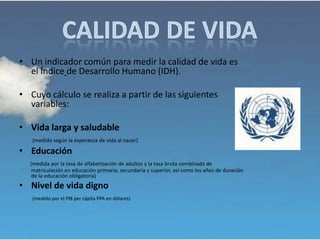Calidad De Vida Calidad De Vida