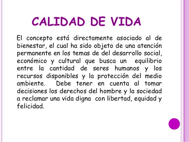 Calidad De Vida