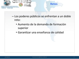 Políticas públicas para el aseguramiento de la Calidad en Enseñanza ...