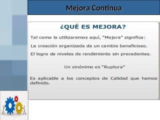 Mejora Continua
Mejora Continua
 