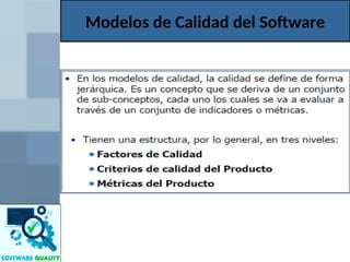 Modelos de Calidad del Software
 