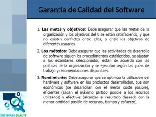 Garantía de Calidad del Software
 