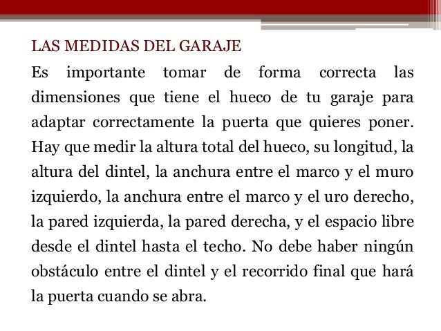 Calidad y acabado en tu puerta de garaje