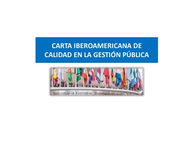 Calidad y excelencia en la gestion publica