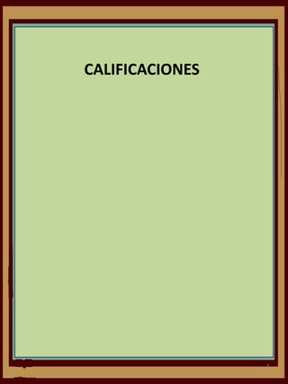 CALIFICACIONES
1
 