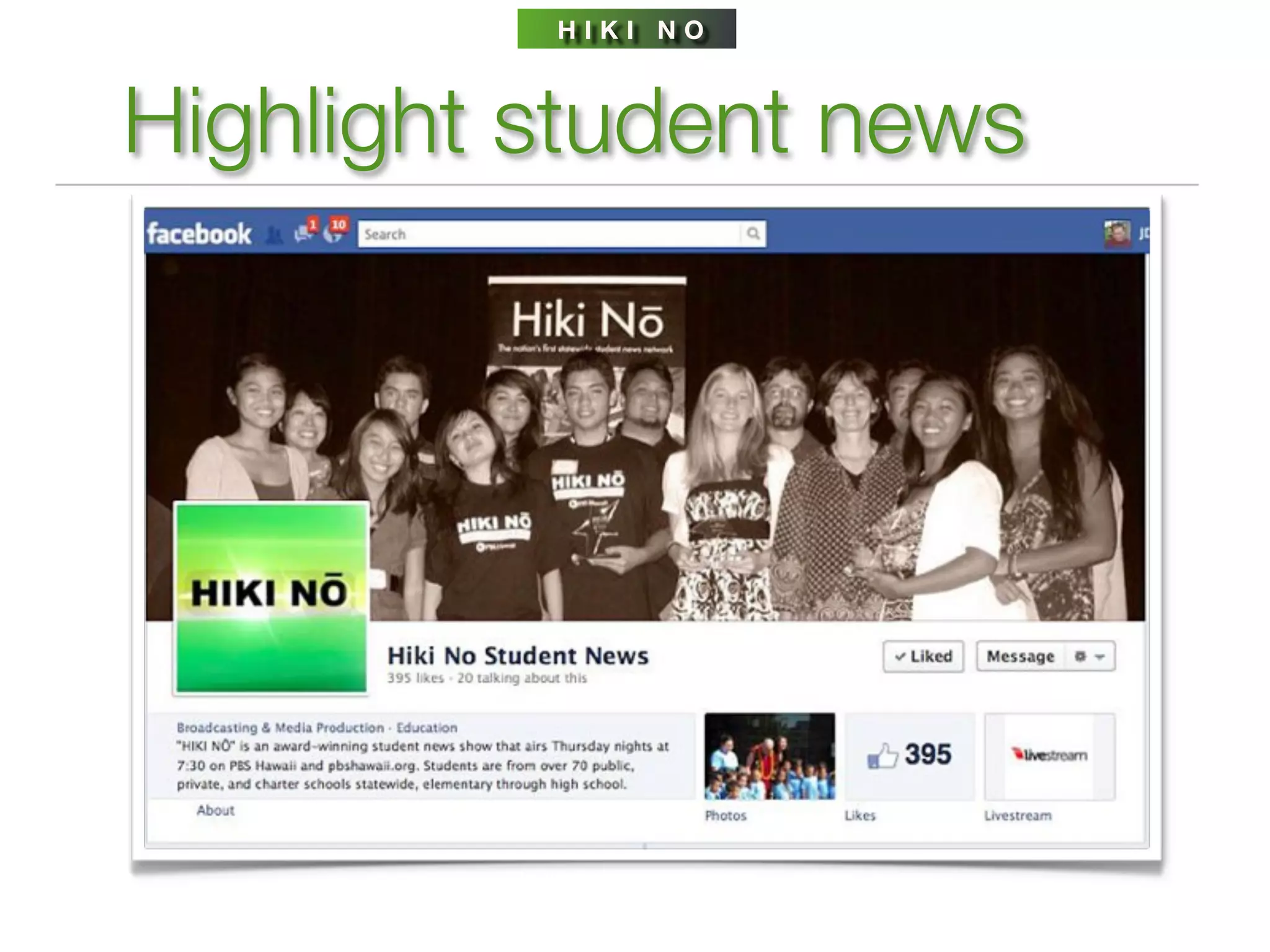 HIKI NO



Highlight student news
 