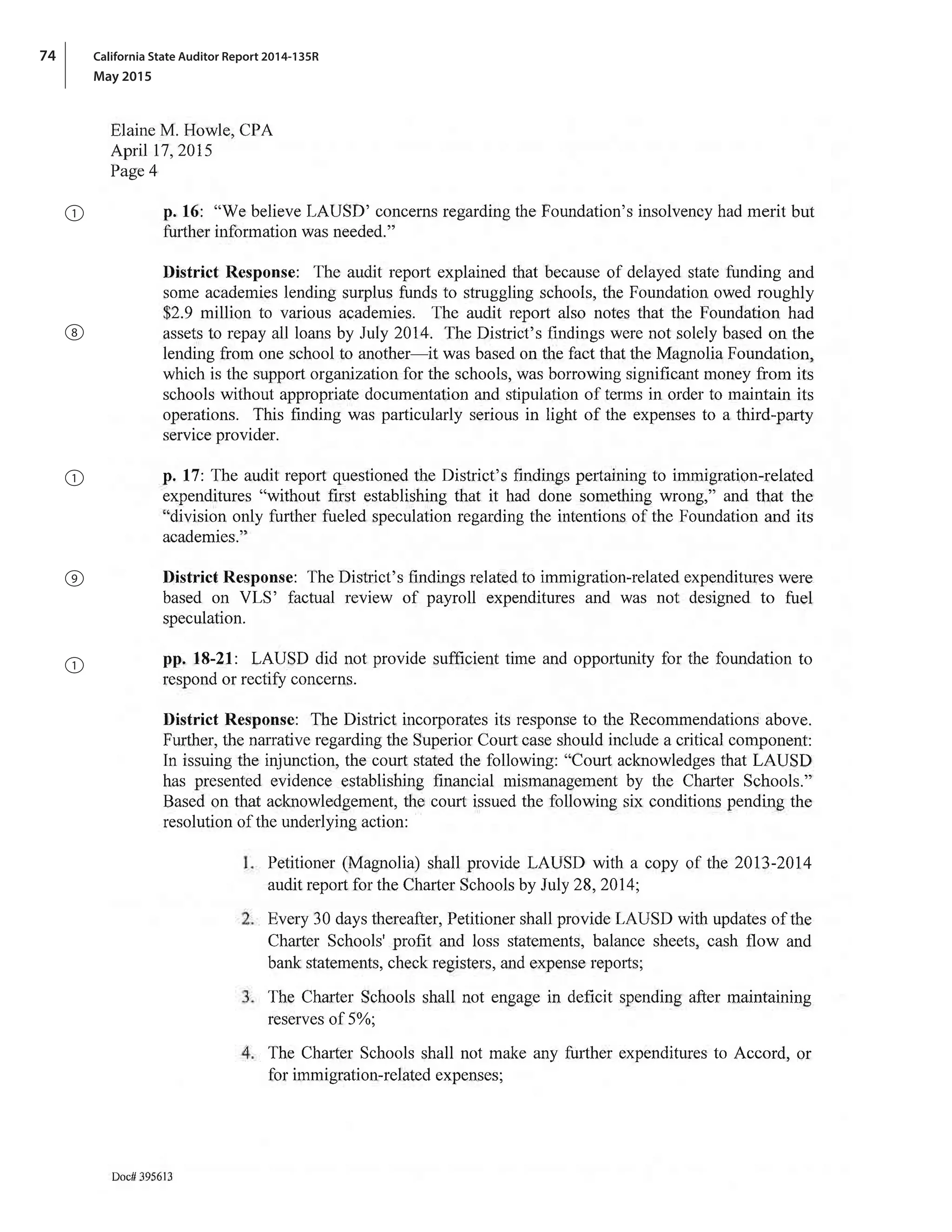 74 California State Auditor Report 2014-135R
May 2015
1
1
8
9
1
 