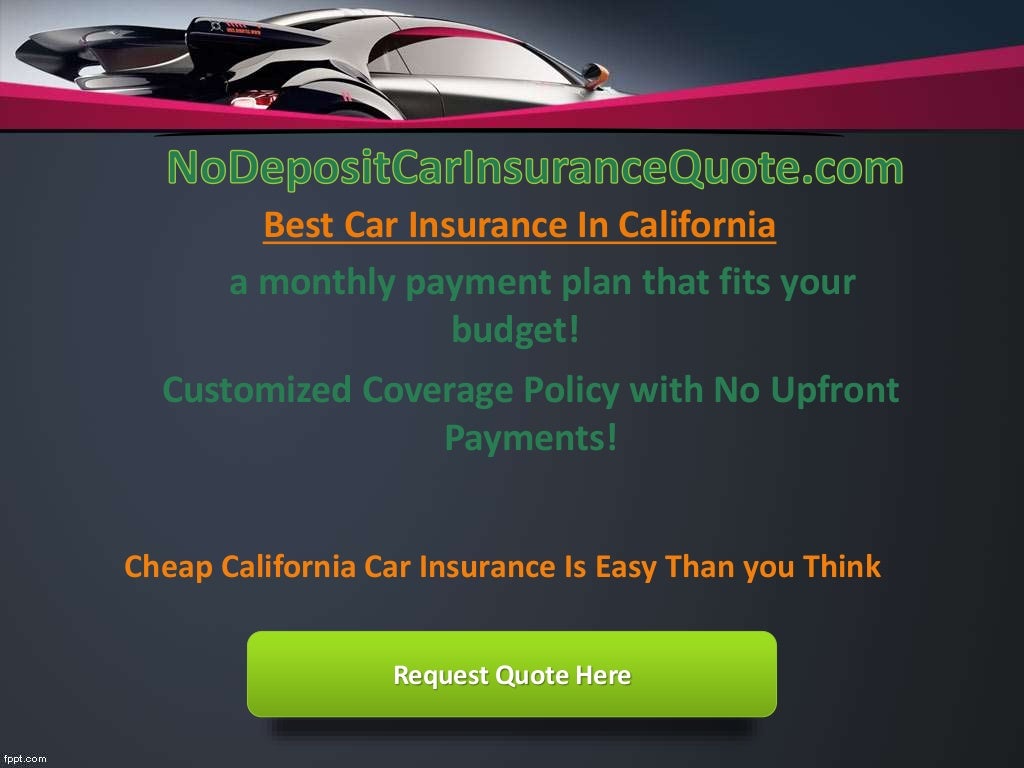 California Cheap Car Insurance Quote With Full Coverage
