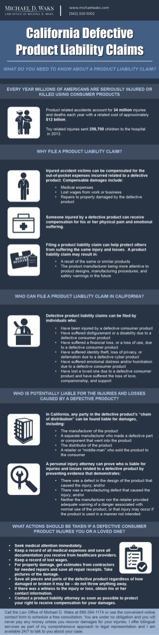 California Defective Product Liability Claims