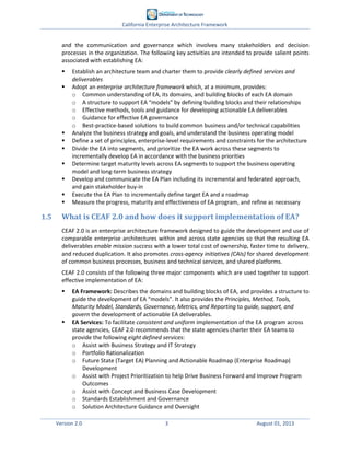 California enterprise architecture_framework_2_0 | PDF