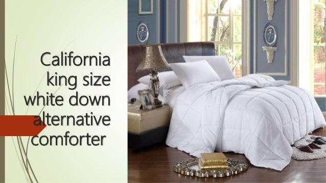 California King Size White Down Alternative Comforter 300 Thread Coun