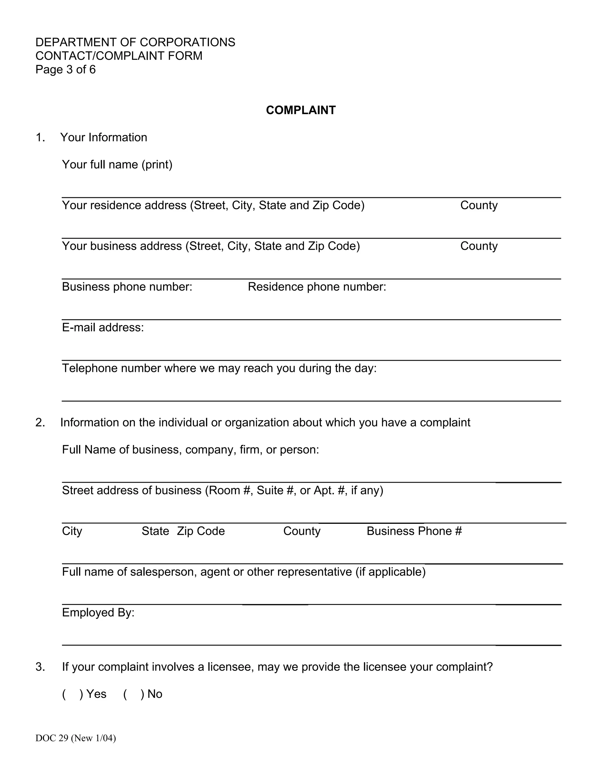 California Legal Forms