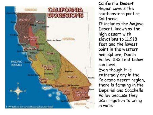 Californias Amazing 4 Regions Californias Amazing 4 Regions