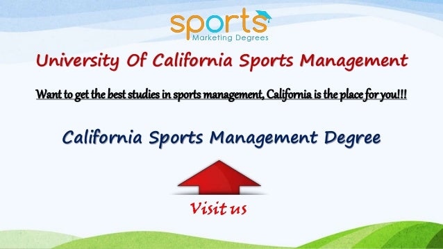 Best Sports Management Studies From University Of California