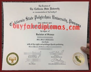 California State Polytechnic University Pomona Degree form buyfakediplomas.com 