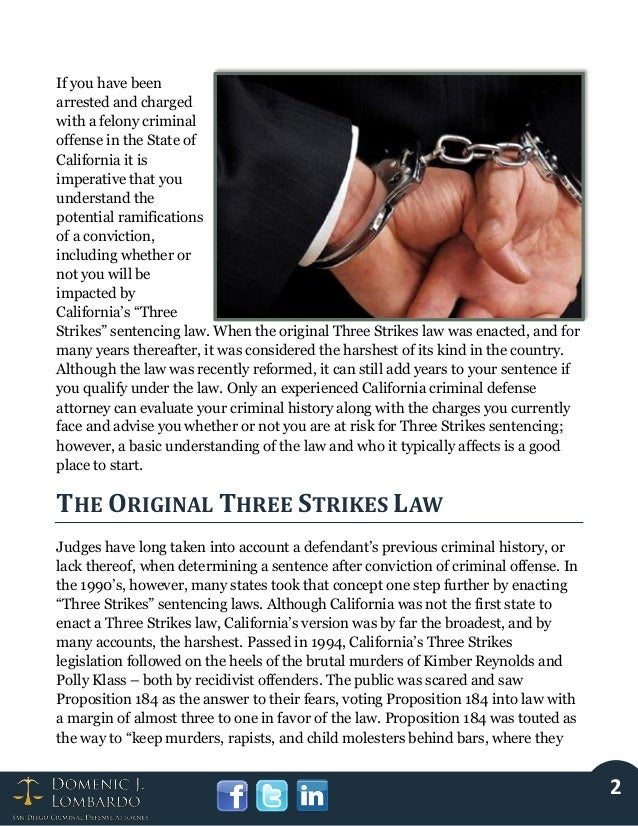 California's Three Strike Law What You Need to Know