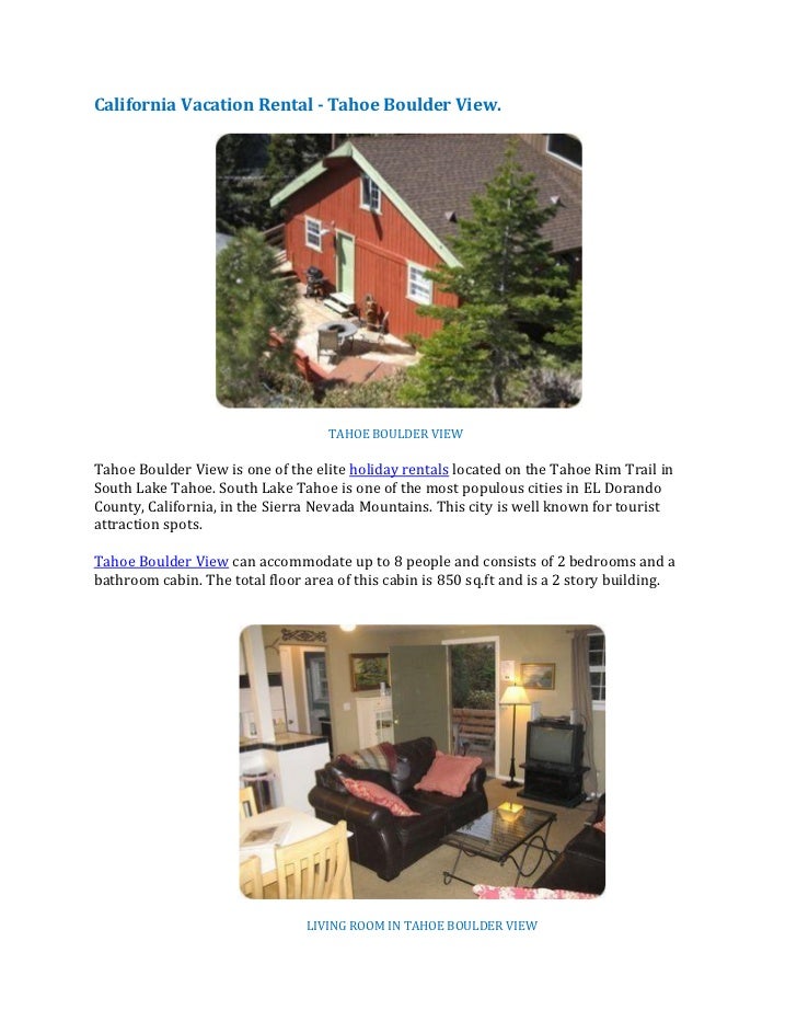 California Vacation Rental