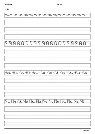 Cuaderno de Caligrafía para Imprimir [PDF] – Educaenvivo