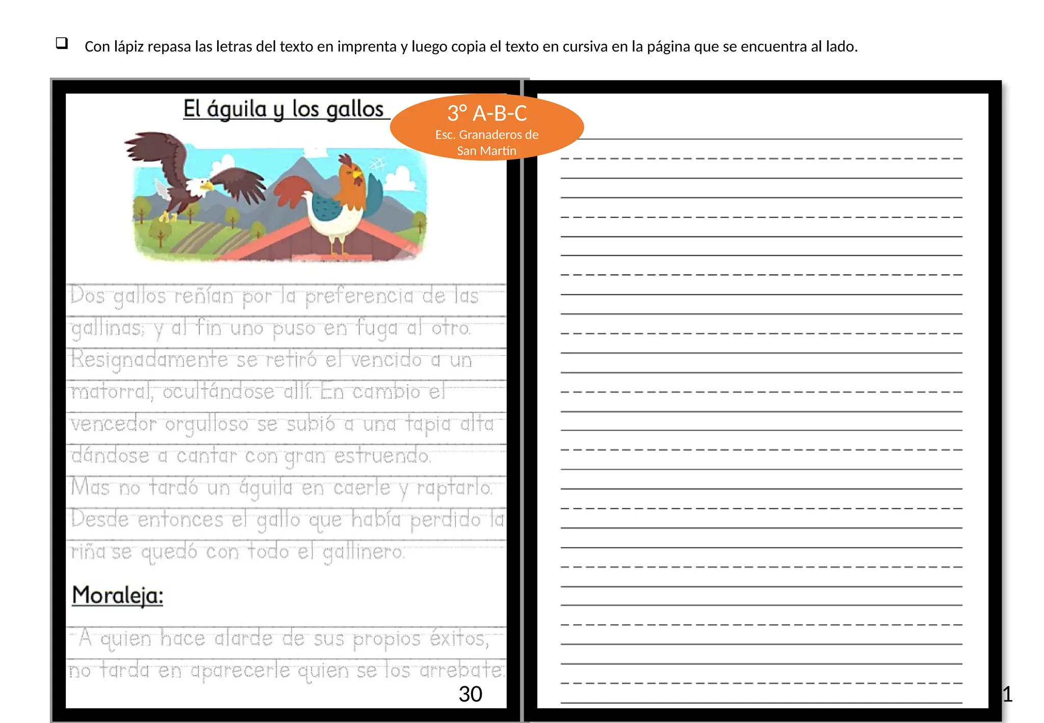 caligrafia para tercer grado de educacion primaria | PPTX
