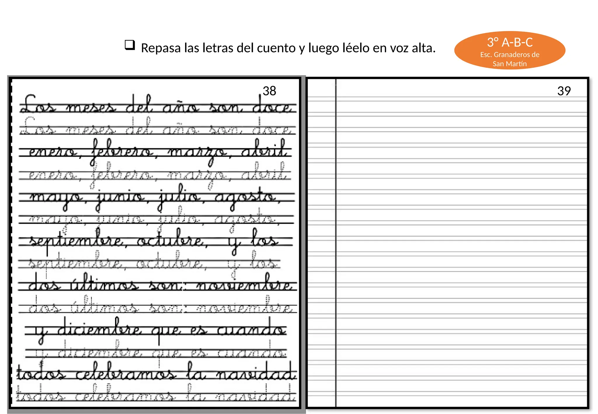 caligrafia para tercer grado de educacion primaria | PPTX