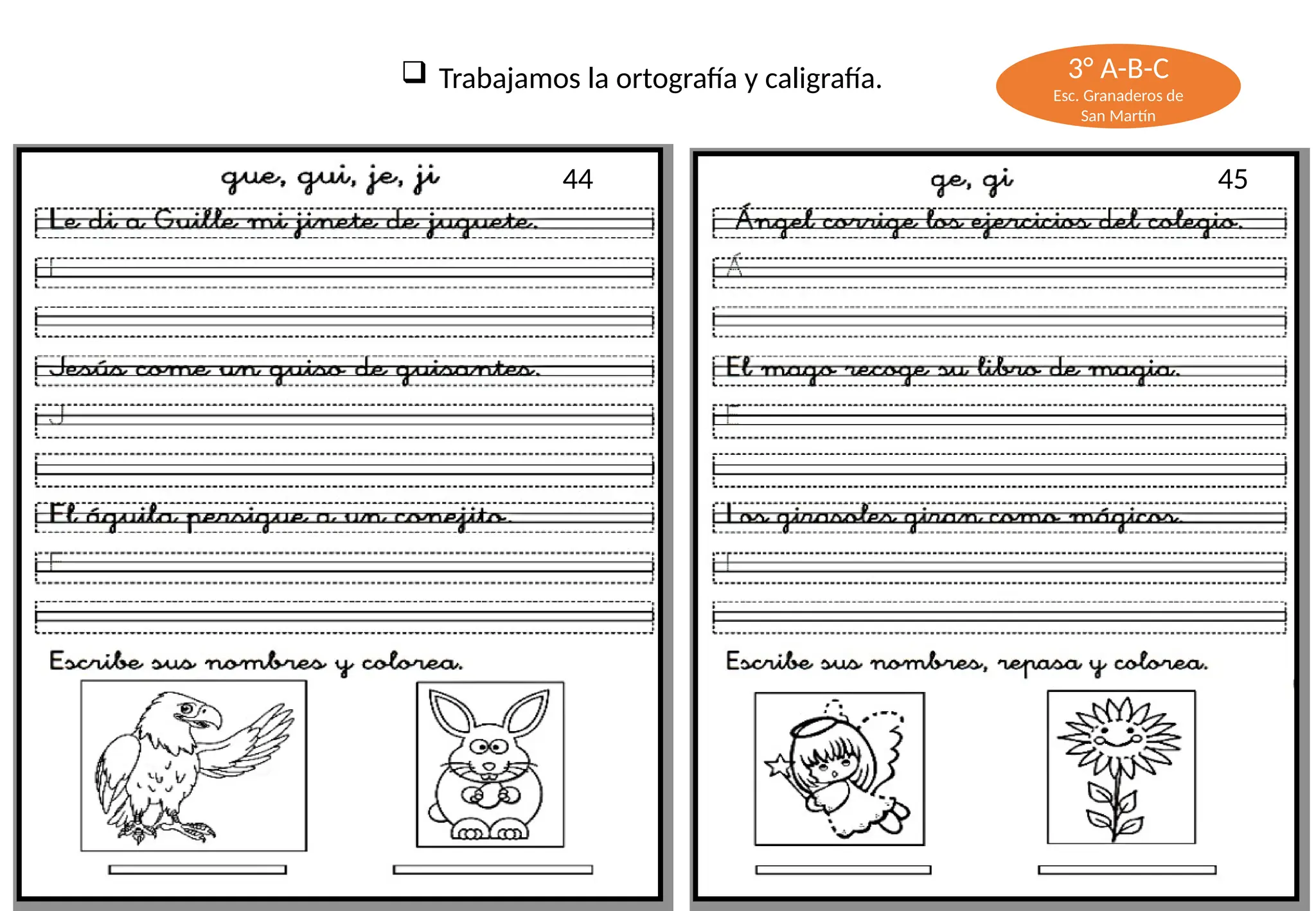 caligrafia para tercer grado de educacion primaria | PPTX