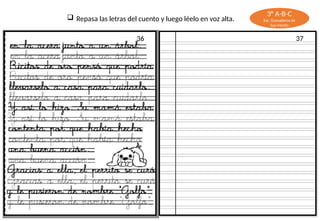 caligrafia para tercer grado de educacion primaria | PPTX