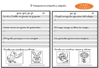 caligrafia para tercer grado de educacion primaria | PPTX