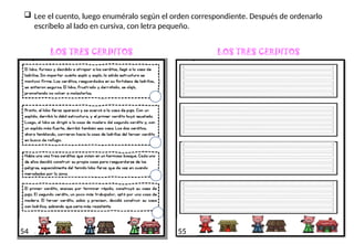 caligrafia para tercer grado de educacion primaria | PPTX