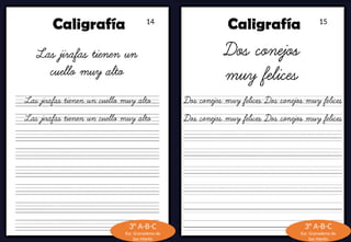 caligrafia para tercer grado de educacion primaria | PPTX
