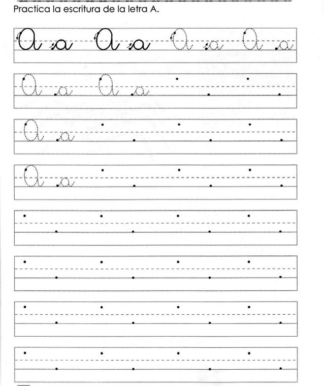 Caligrafia vocales