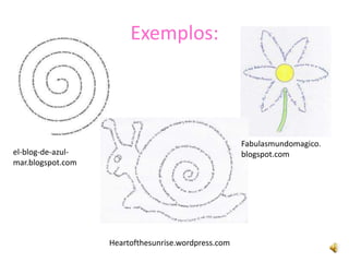 Exemplos:




                                                     Fabulasmundomagico.
el-blog-de-azul-                                     blogspot.com
mar.blogspot.com




                   Heartofthesunrise.wordpress.com
 