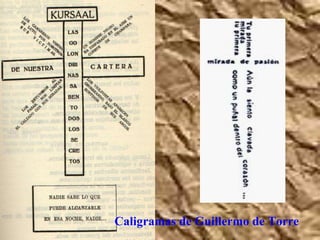 Caligramas de Guillermo de Torre
 