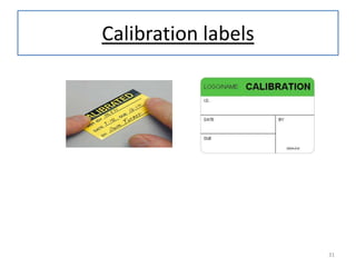 Calibration labels

31

 